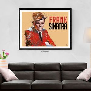 Frank Sinatra Poster Retro Music Art Print (24x18)